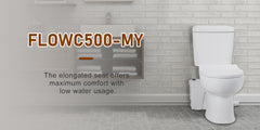 Space-Saving Macerator Toilet with Sewage pump for Restroom MY-FLO500 Dreamsani
