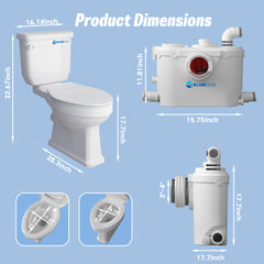 FLO500-B Dreamsani 500W Macerator Pump