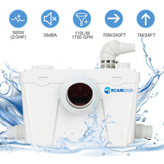 LSFLO500 Toilettes à macération Dreamsani 500W