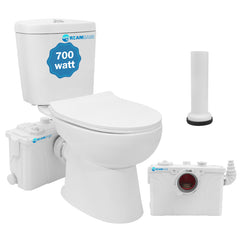 Macerator Toilet with 700W Waste Disposal Upflush Toilet System MY-FLO700 Dreamsani