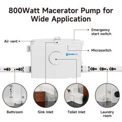 FLO900 Dreamsani 900W Macerator Pump